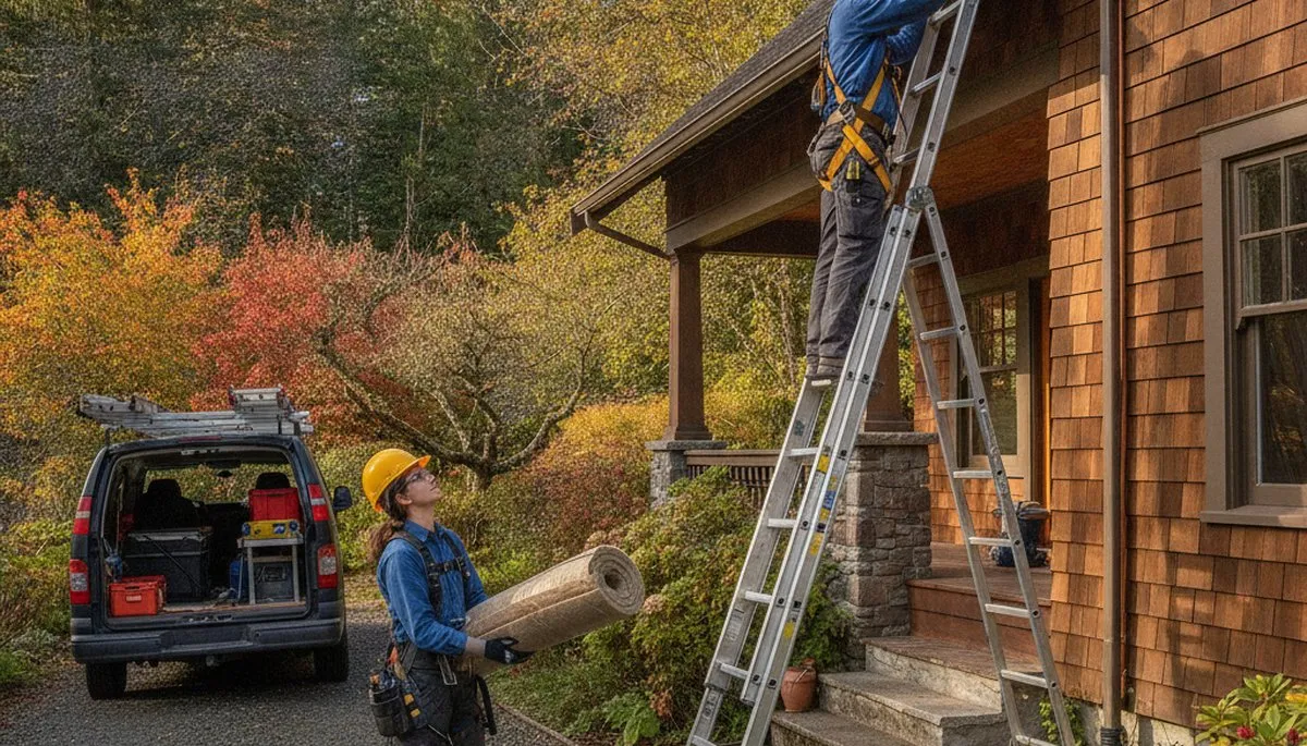 Plumber repairing a leak in Redmond, WA for plumbing repair service